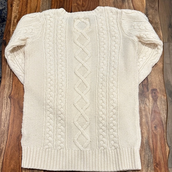 Cream Cable Knit Sweater - Picture 5 of 5